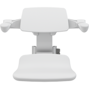 Pressalit PLUS Replacement Shower Seat 310 incl. Backrest & Armrests, Manually Height Adjustable, White (R7034000)