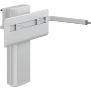 Pressalit PLUS Wash Basin Bracket, Electrically Height Adjustable & Sideways, Lever Control, Track-Mounted, White (R4780)