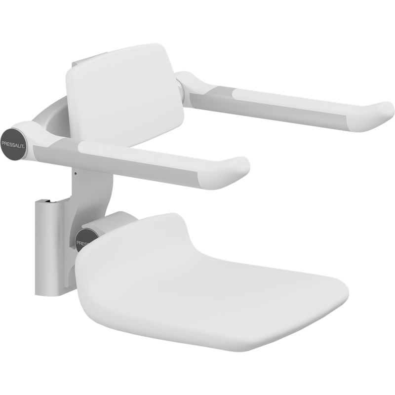 Pressalit PLUS Replacement Shower Seat 310 Height-Adjustable White R7034000