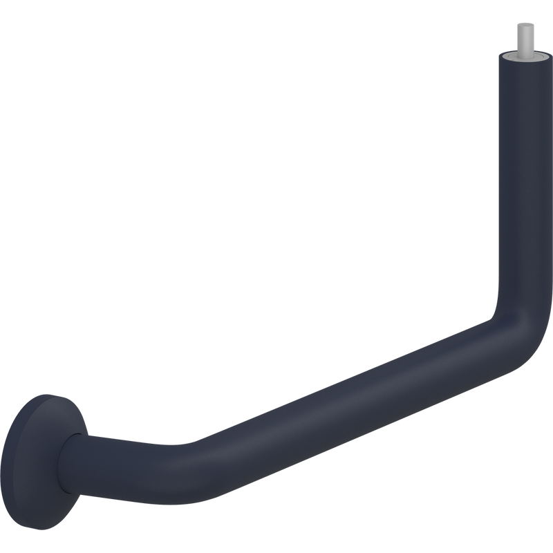Pressalit PLUS Angled Tube Piece, 400 x 154mm, Right, Dark Blue (RT340108)