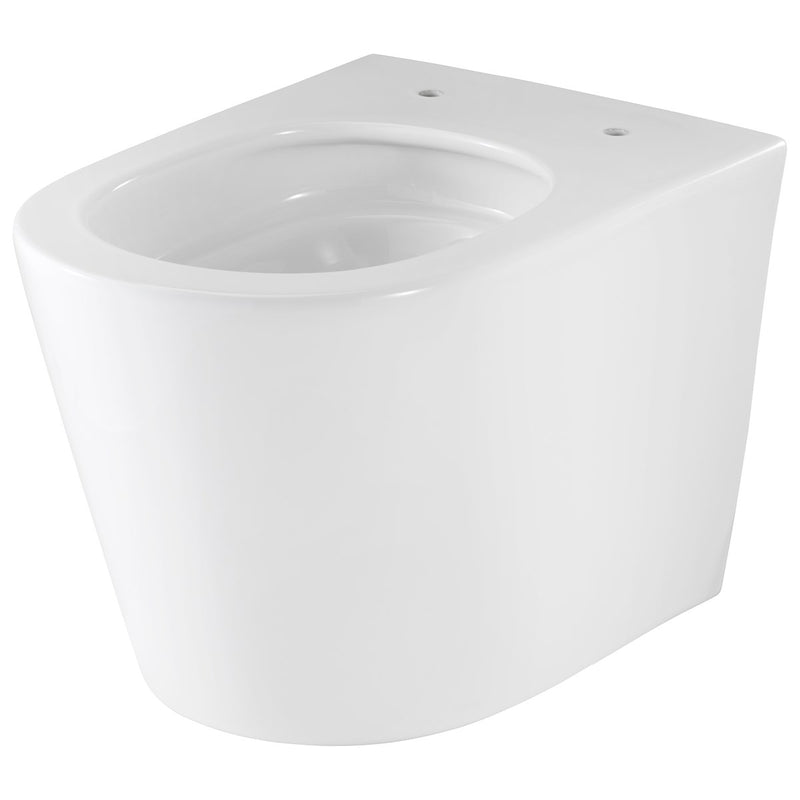Pressalit Trend Wall-Hung Rimless Toilet, White — View 2 (220366)