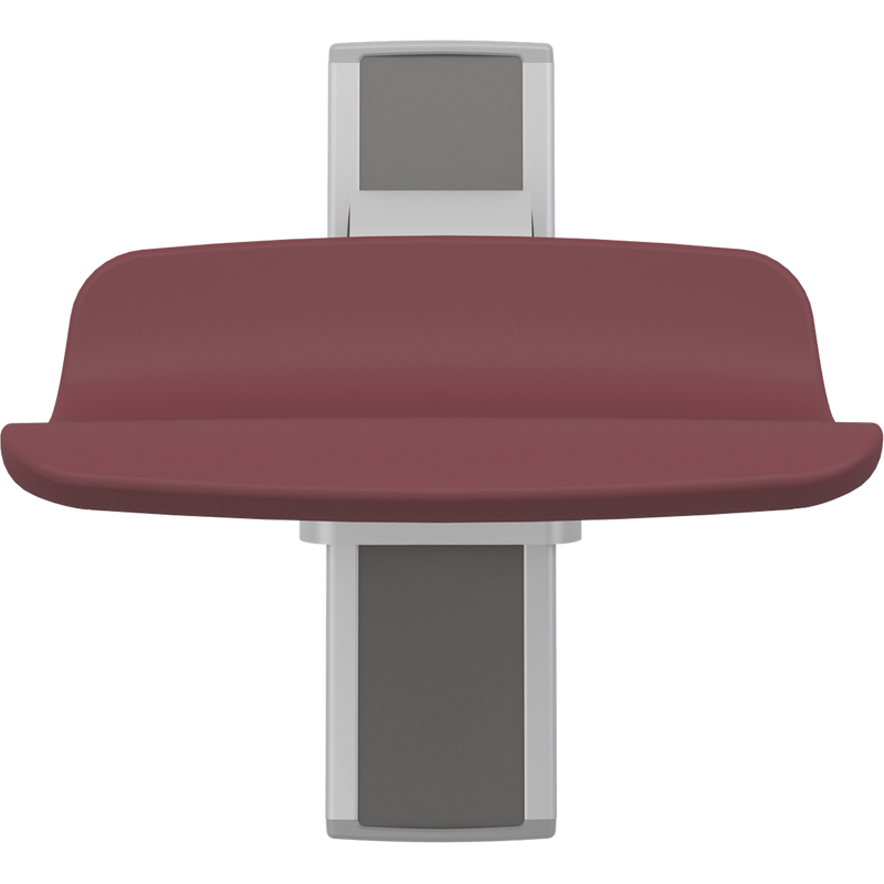 Pressalit PLUS Shower Seat 450, Manually Height Adjustable, Red (R7414035)
