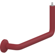 Pressalit PLUS Angled Tube Piece, 400 x 154mm, Right, Red (RT340035)