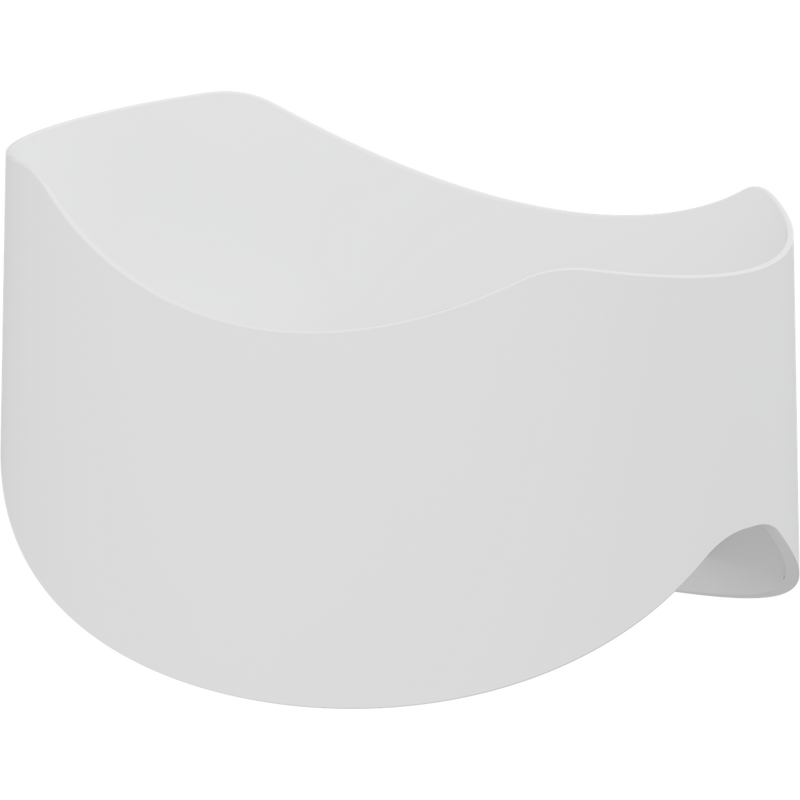 Pressalit Soap Dish for Horizontal Handrail White RT190000