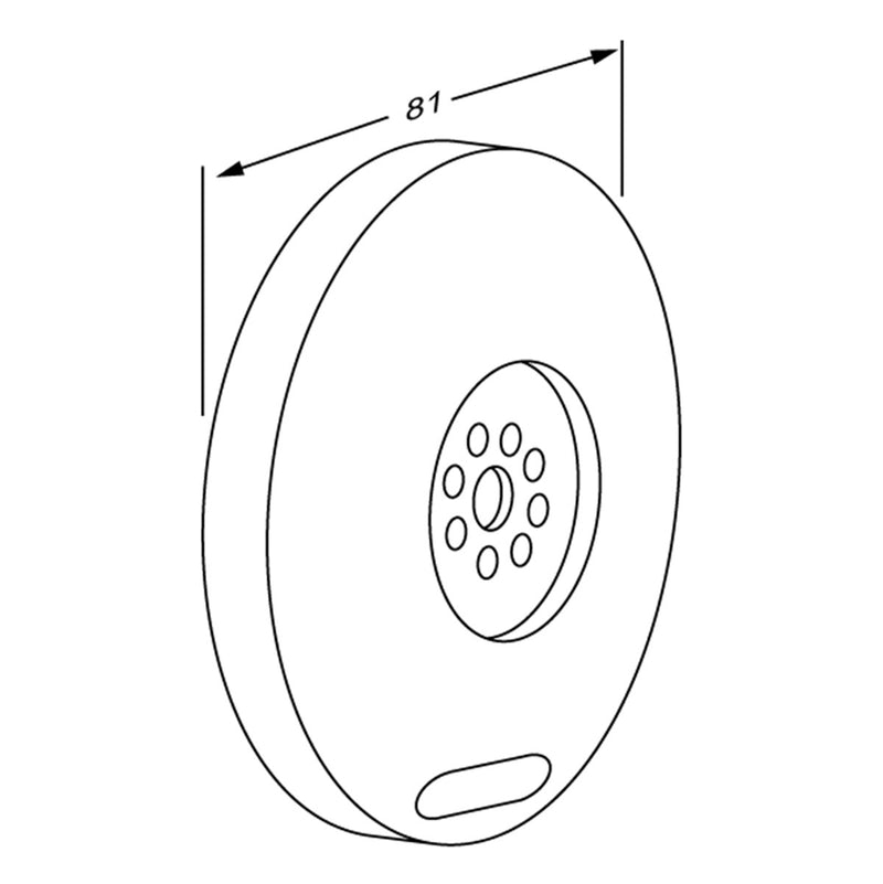 Pressalit PLUS Wall Mounting (RT363108) — dimensioned drawing