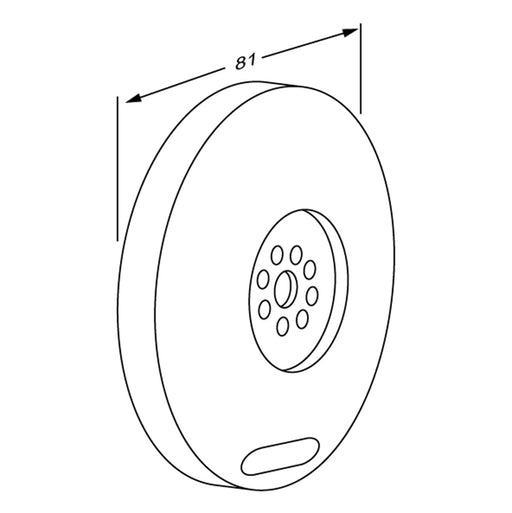 Pressalit PLUS Wall Mounting (RT363108) — dimensioned drawing