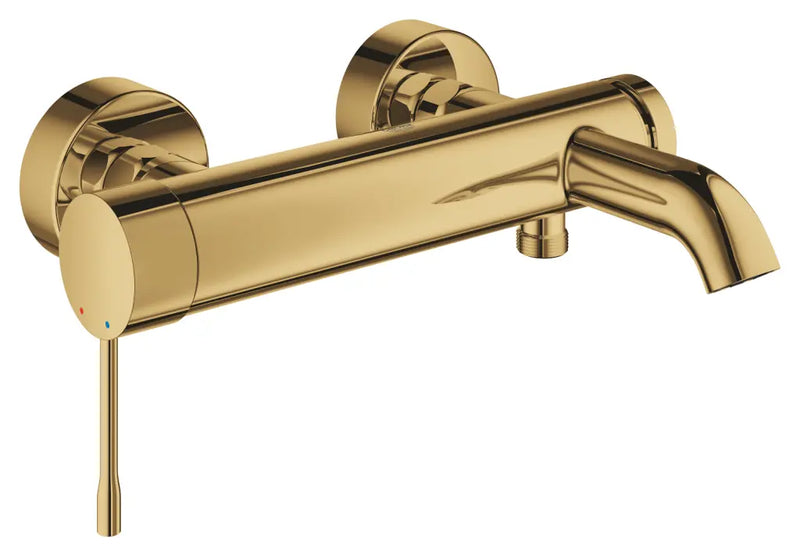 Grohe Essence wall-mounted bath shower mixer in Cool Sunrise