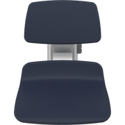 Pressalit PLUS Replacement Shower Seat 450 incl. Backrest, Manually Height Adjustable, Dark Blue (R7124108)