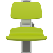 Pressalit PLUS Shower Seat 450 incl. Backrest, Manually Height Adjustable, Lime Green (R7424277)