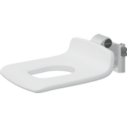 Pressalit PLUS Replacement Shower Seat 450 with Aperture, Manually Height Adjustable, White (R7115000)