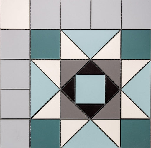 Fort Myers emerald green victorian pattern tile 338x338mm - view 2