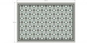 Fort Myers emerald green victorian pattern tile 338x338mm - view 4