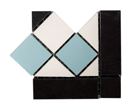 Fort Myers emerald green victorian style tile 93x93mm - view 2