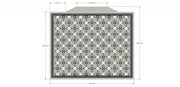 Fort Myers grey mixed victorian pattern tile 338x338mm - view 4