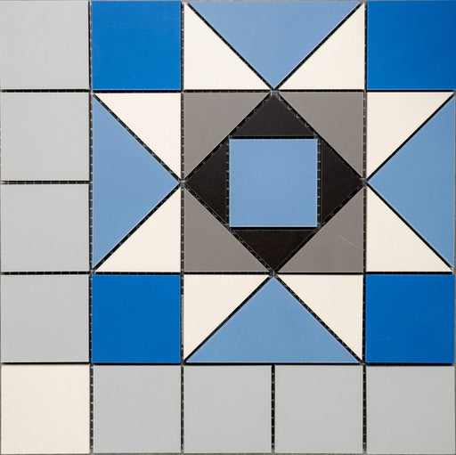 Fort Myers ocean blue victorian pattern tile 338x338mm - view 2