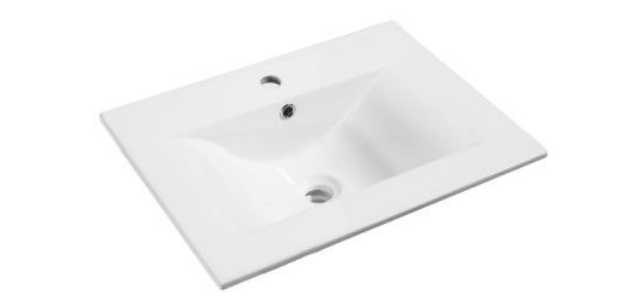 Kartell K-VIT City 500mm Floor Standing Unit & Ceramic Basin - White Gloss (FUR705CI-FUR063PU)