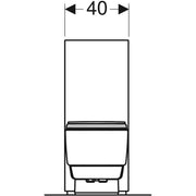 Geberit AquaClean Mera Care floor standing shower toilet front view drawing