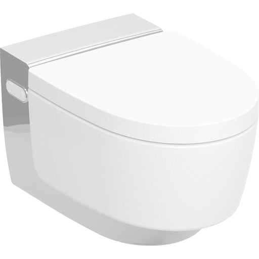 Geberit AquaClean Mera Classic wall hung shower toilet in chrome