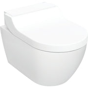 Geberit AquaClean Tuma Comfort wall hung shower toilet in white glass