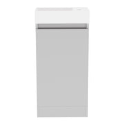 Gloucester Floor Standing 400mm Single Door Basin Unit Pearl Grey