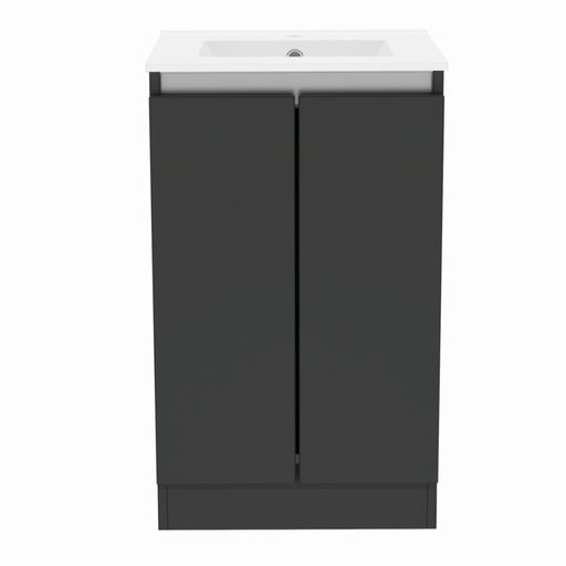 Gloucester Floor Standing 500mm 2 Door Basin Unit Grey Mist