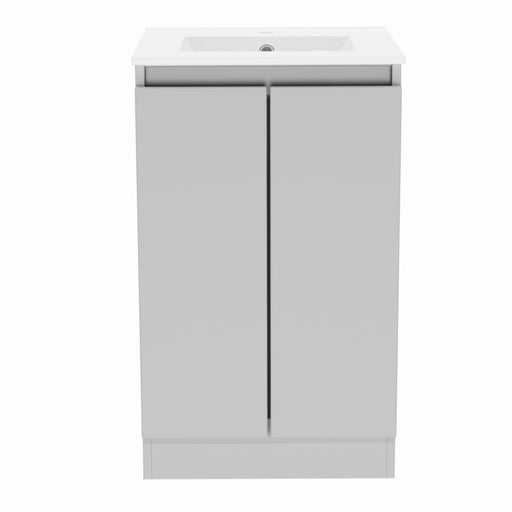 Gloucester Floor Standing 500mm 2 Door Basin Unit Pearl Grey