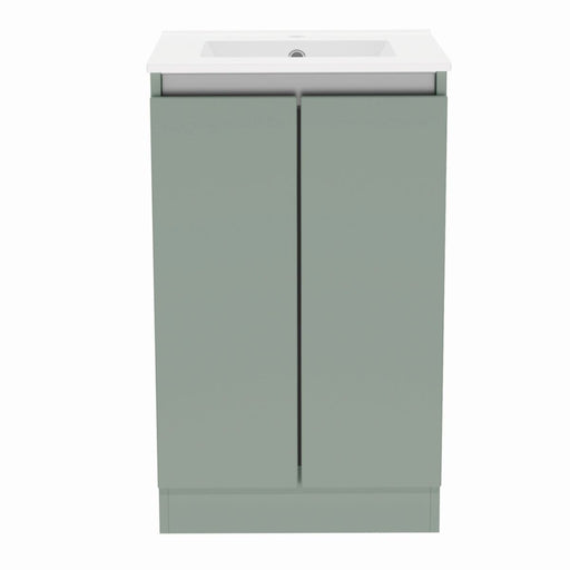 Gloucester Floor Standing 500mm 2 Door Basin Unit Sage Green