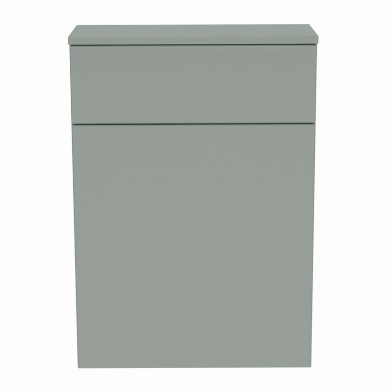 Gloucester Floor Standing 500mm WC Unit inc Countertop Sage Green