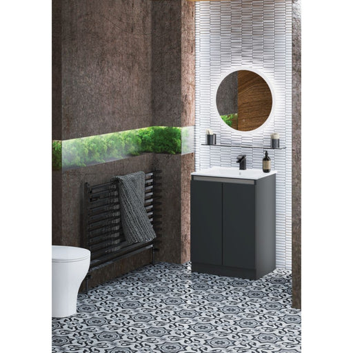 Gloucester Floor Standing 600mm 2 Door Basin Unit Grey Mist
