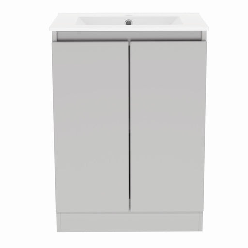 Gloucester Floor Standing 600mm 2 Door Basin Unit Pearl Grey