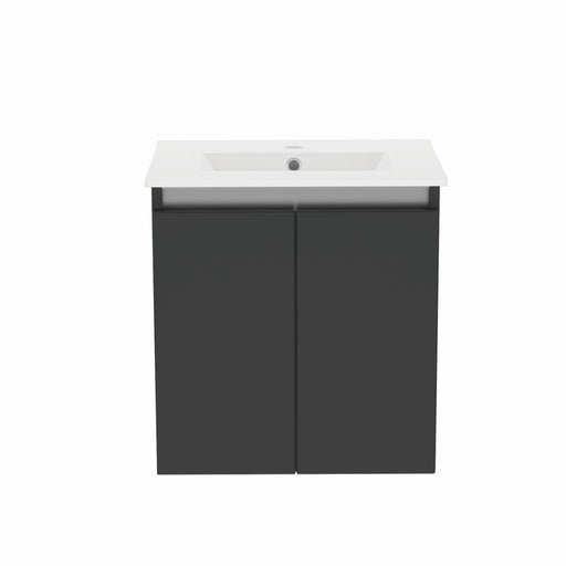 Gloucester Wall Hung 500mm 2 Door Basin Unit Grey Mist