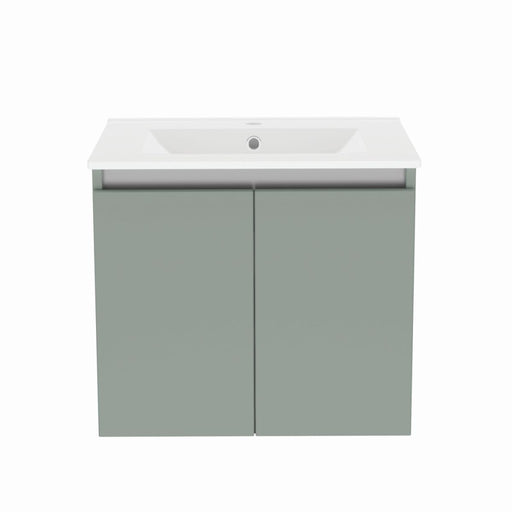 Gloucester Wall Hung 600mm 2 Door Basin Unit Sage Green