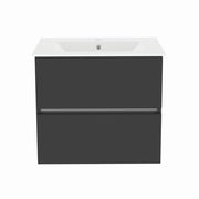 Gloucester Wall Hung 600mm 2 Drawer Basin Unit Grey Mist