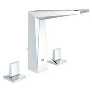 Grohe Allure Brilliant three-hole basin mixer high spout 20344000 in StarLight Chrome