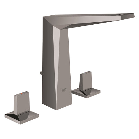 Grohe Allure Brilliant three-hole basin mixer high spout 20344A00 in Hard Graphite