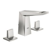 Grohe Allure Brilliant three-hole basin mixer low spout 20342DC0 in SuperSteel