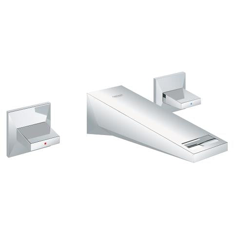 Grohe Allure Brilliant wall-mounted three-hole basin mixer M-Size 20346000 in StarLight Chrome