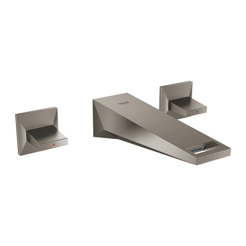 Grohe Allure Brilliant wall-mounted three-hole basin mixer M-Size 20346AL0 in Brushed Hard Graphite