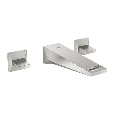 Grohe Allure Brilliant wall-mounted three-hole basin mixer M-Size 20346DC0 in SuperSteel