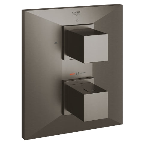 Grohe Allure Brilliant thermostatic bath trim for Rapido 19792AL0 in Brushed Hard Graphite