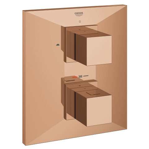 Grohe Allure Brilliant thermostatic bath trim for Rapido 19792DA0 in Warm Sunset