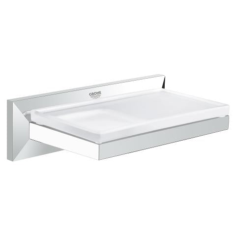 Grohe Allure Brilliant soap dish with shelf 40504000 in StarLight Chrome