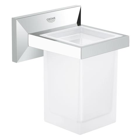 Grohe Allure Brilliant tumbler with holder 40493000 in StarLight Chrome