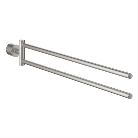 Grohe Atrio New double towel bar 40308DC3 in SuperSteel
