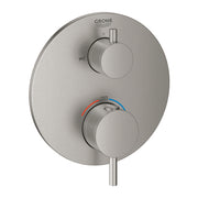 Grohe Atrio New thermostatic bath trim set for Rapido 24138DC3 in SuperSteel