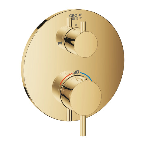 Grohe Atrio New thermostatic bath trim set for Rapido 24138GL3 in Cool Sunrise