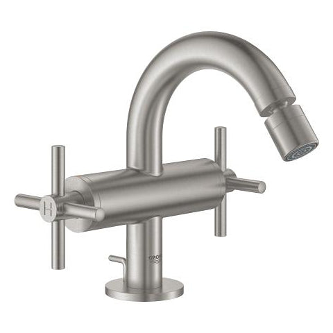 Grohe Atrio New two-handle bidet mixer 24027DC3 in SuperSteel