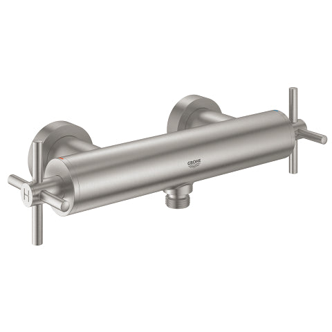 Grohe Atrio New two-handle exposed shower mixer 26003DC3 in SuperSteel