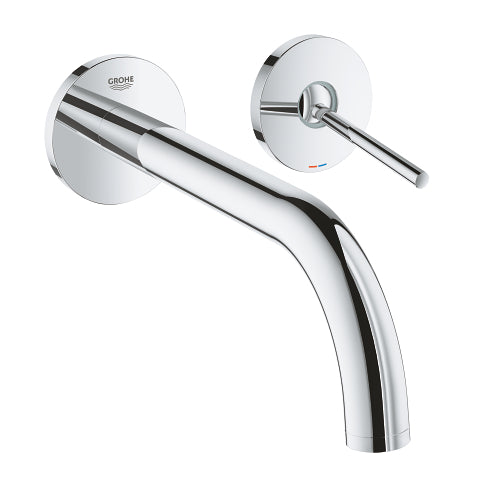 Grohe Atrio New two-hole wall-mounted basin mixer trim set L-Size 19918003 in StarLight Chrome