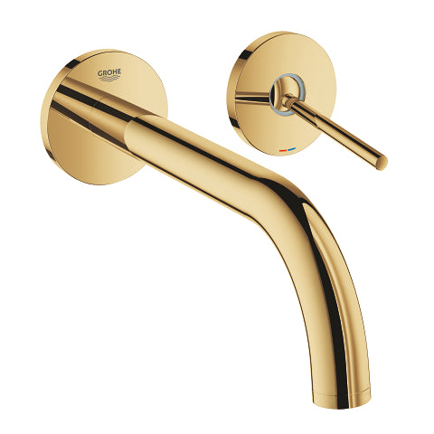 Grohe Atrio New two-hole wall-mounted basin mixer trim set L-Size 19918GL3 in Cool Sunrise